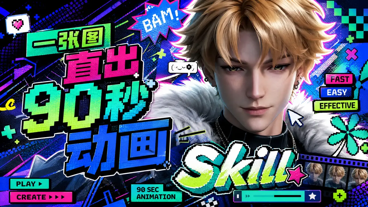含Skill一张图高燃动画直出
