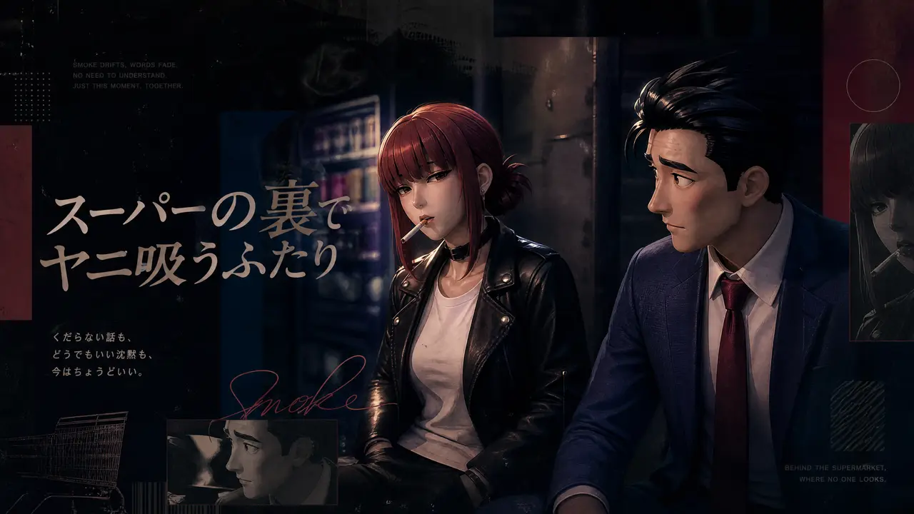 在超市后门吞云吐雾的二人（3D版）｜图片节点 29 - 副本
