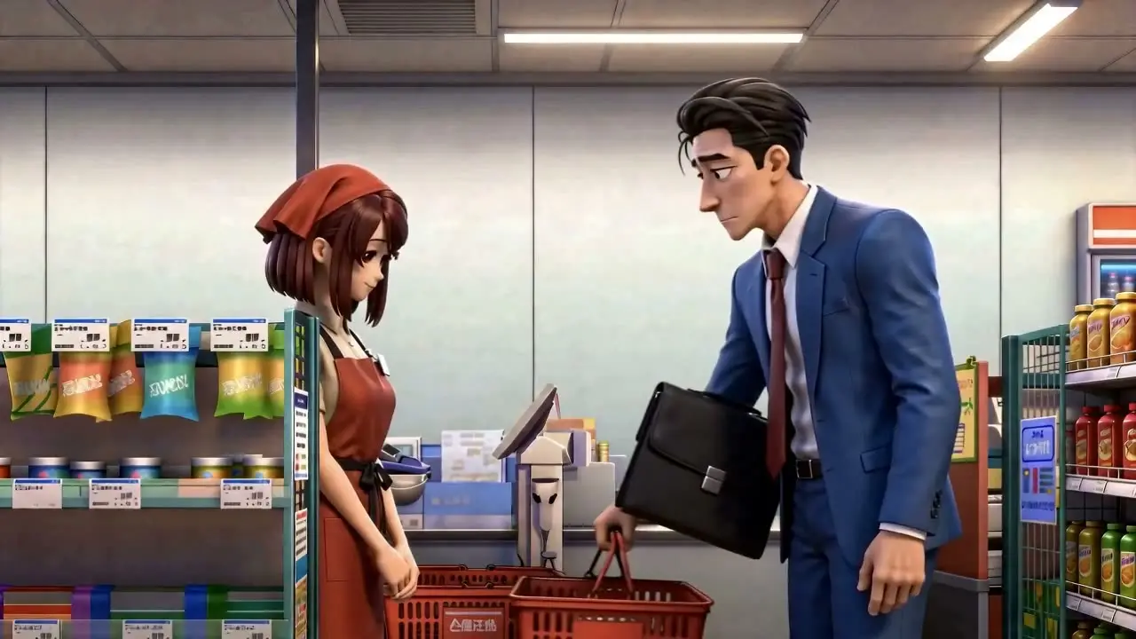 在超市后门吞云吐雾的二人（3D版）｜视频节点 2