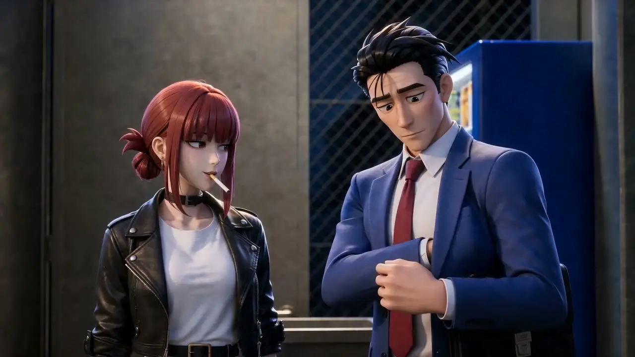 在超市后门吞云吐雾的二人（3D版）｜视频节点 24