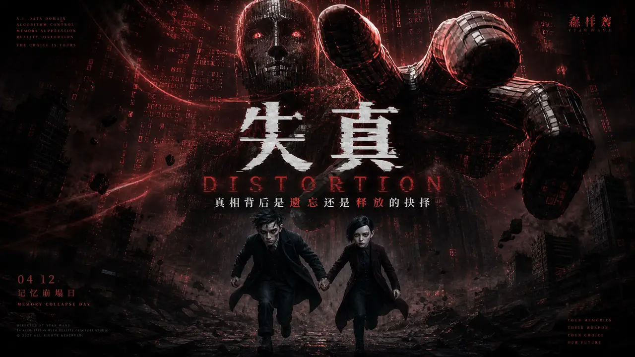 AIGC 反乌托邦短片|【失真 Distortion】