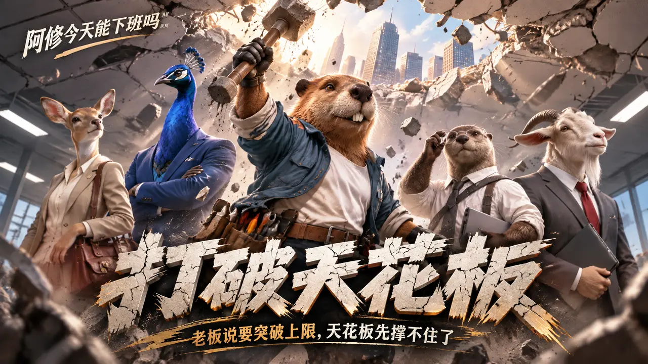 《天花板已打破》黑色幽默职场短剧｜图片节点 13 - 副本
