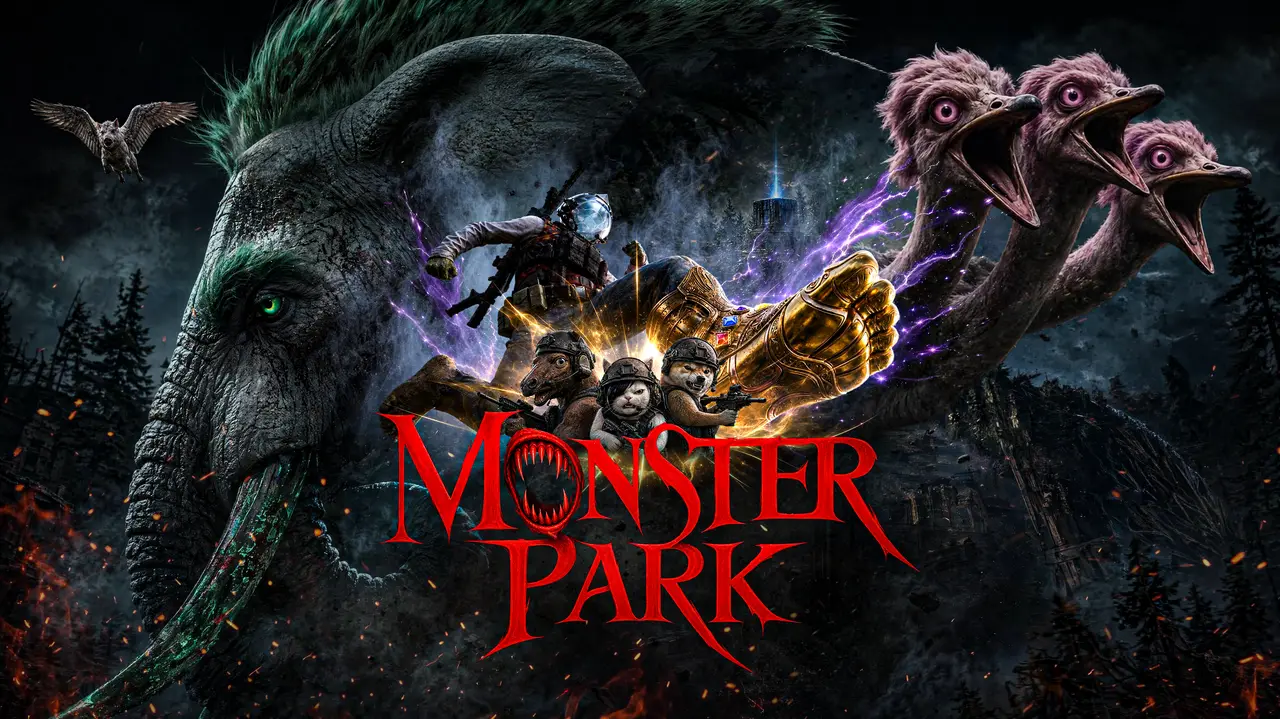AI短片吃鸡电影—《Monster Park》