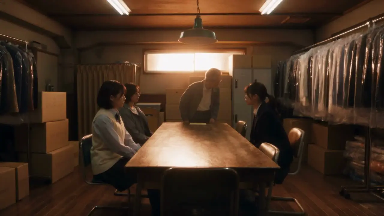 《放学后，有异常》EP.02｜E02-S03｜第五节拍｜佐伯下楼与三人留桌｜28秒｜Seedance 2.5