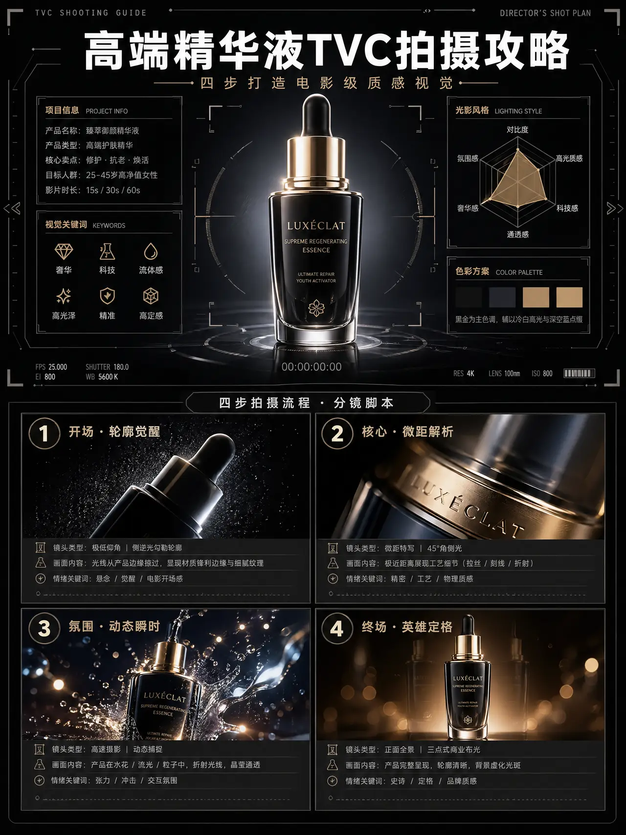 TVC拍摄攻略模板|电影级质感视觉|极致光影