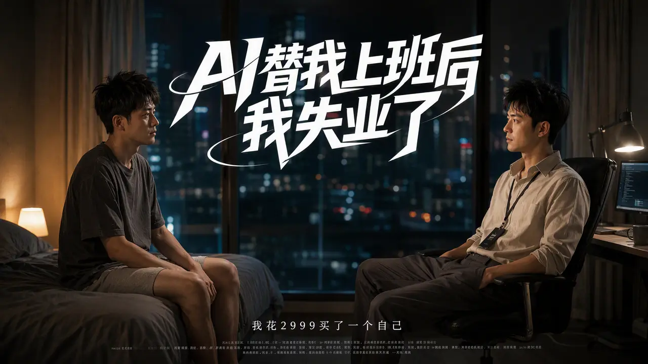 《我花2999买了一个自己》AI荒诞职场影视短剧