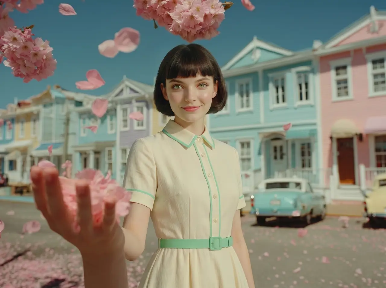 韦斯安德森风格AI短片The Pink Hammock｜图片节点 7
