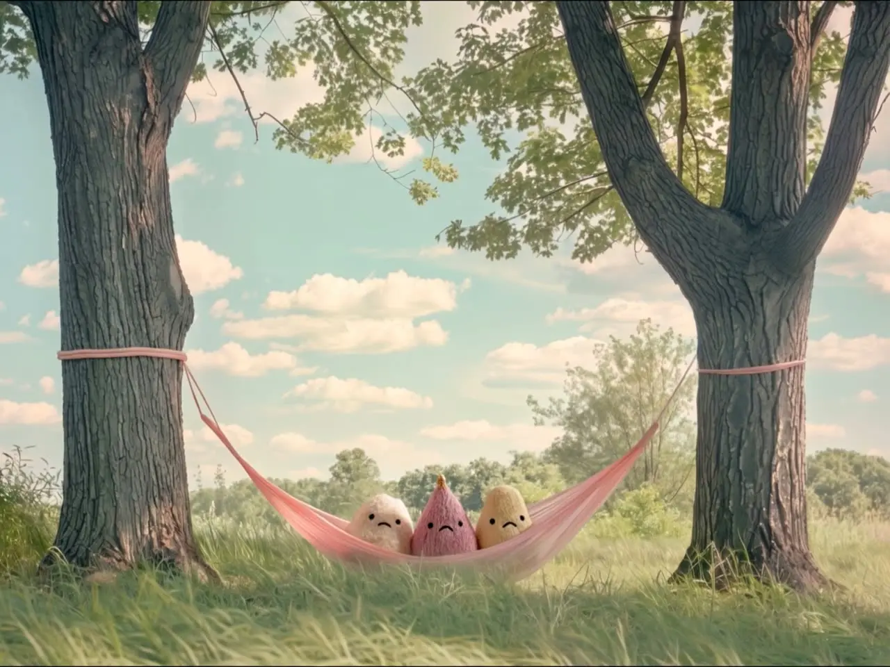 韦斯安德森风格AI短片The Pink Hammock｜视频节点 4