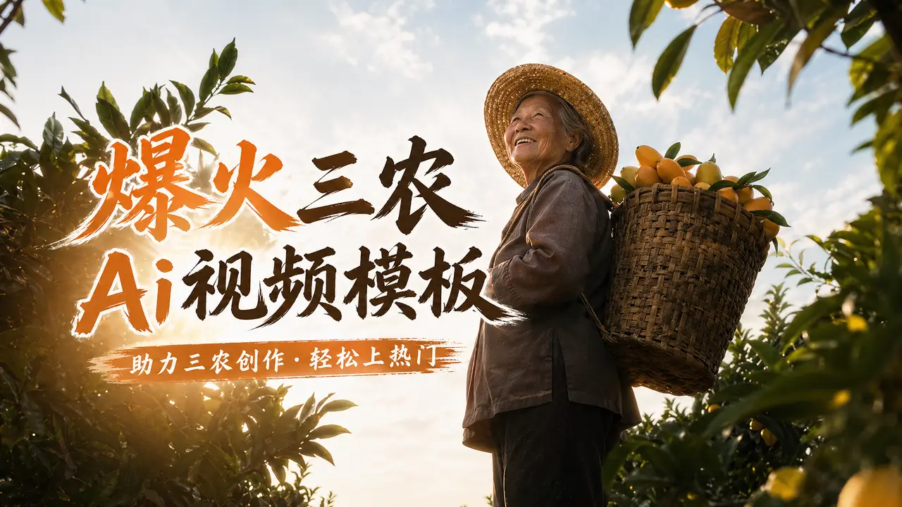 爆火助农视频模板