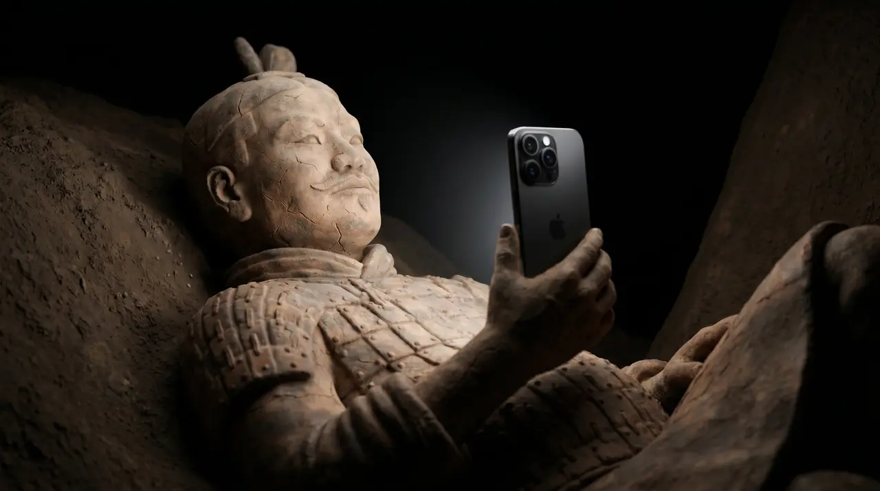 《我是秦始皇V我50》｜兵马俑深夜集体复活，第一件事竟然是给秦始皇打钱？！😂😂｜图片节点 24