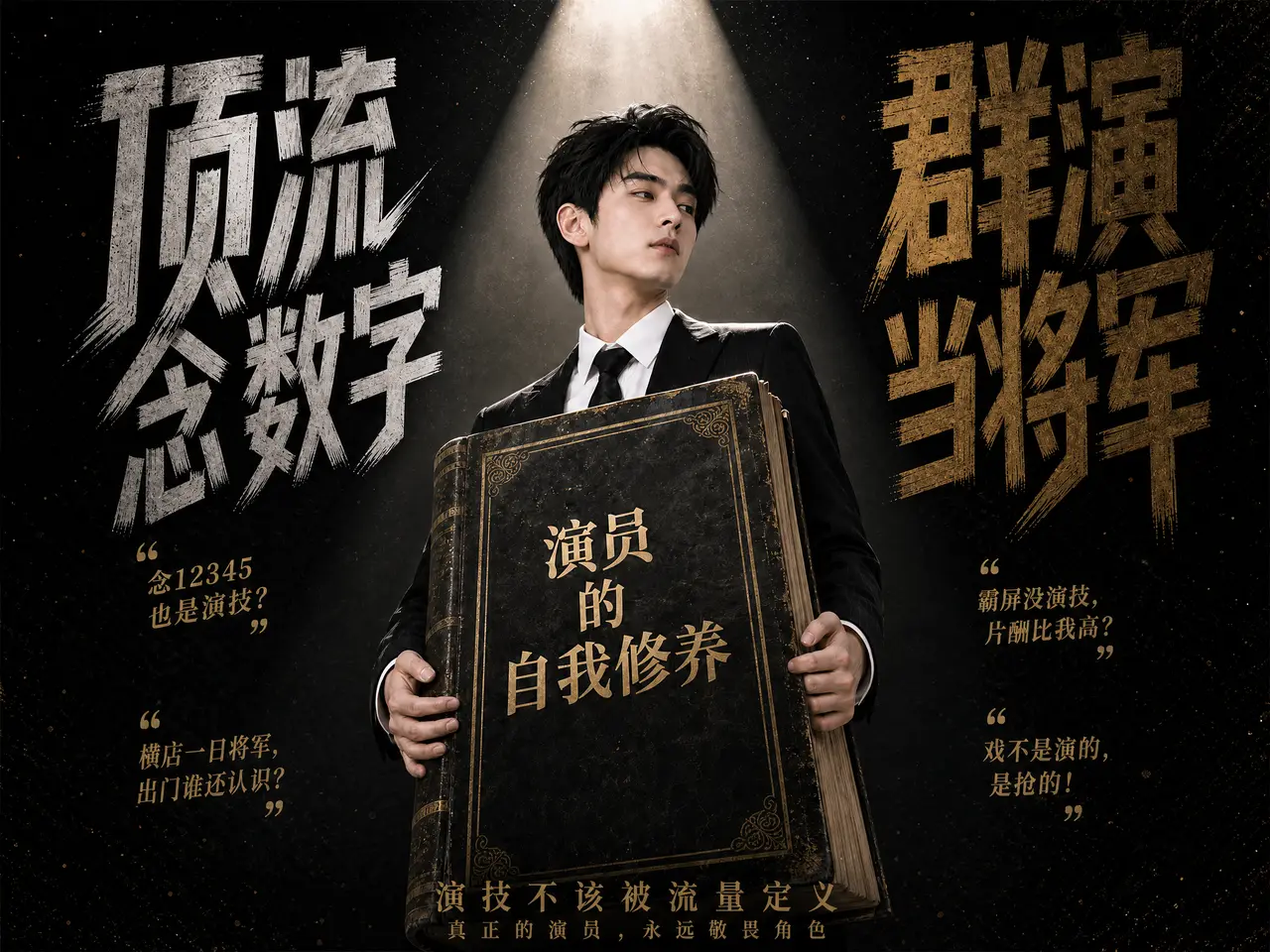 顶流念台词 群演当将军