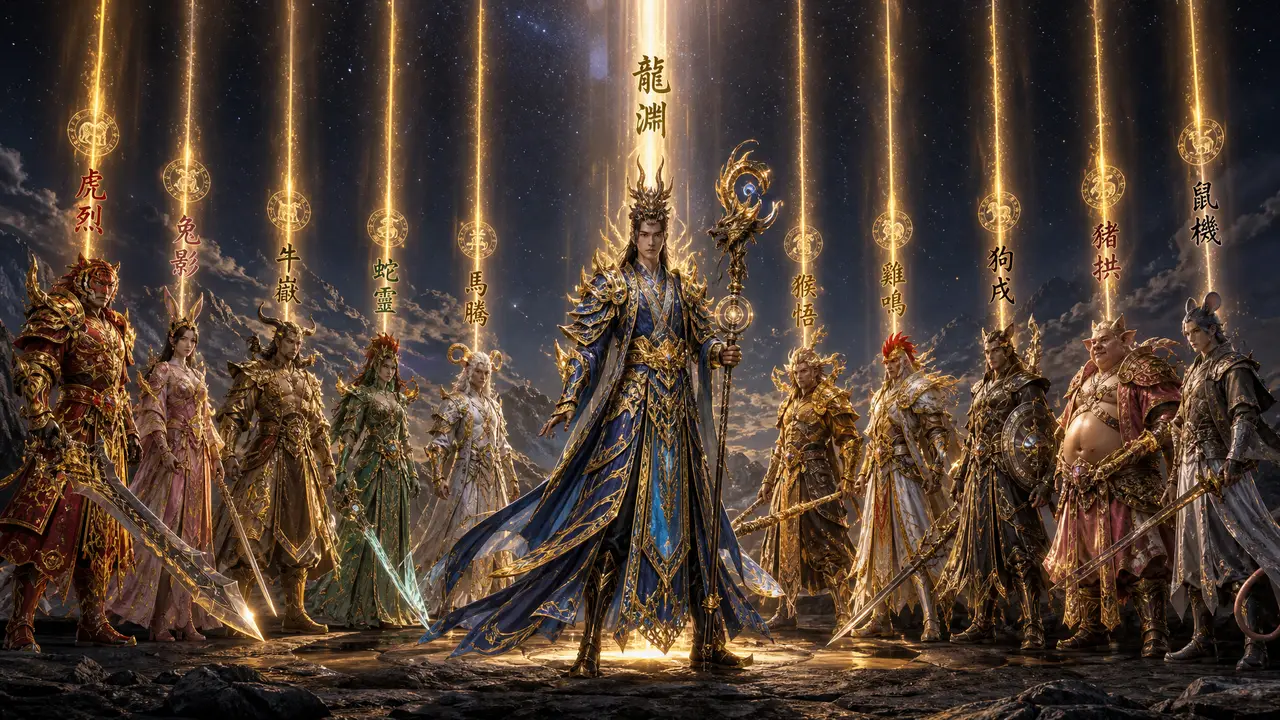 十二守护·天裂｜A05·十二守护群像参考图