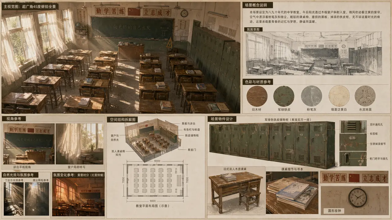 剧情MV《慢门》|场景设定图