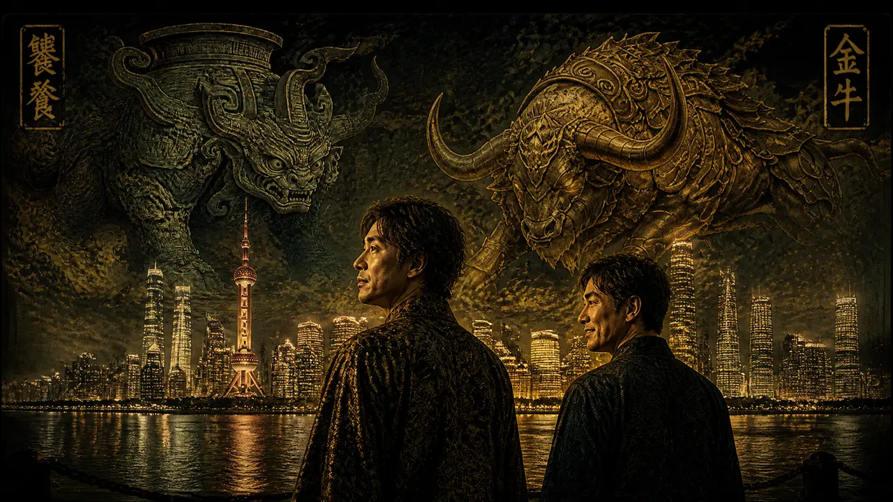 《山海经·牛来》_杭州金包银批发总部_数字新国风——山海经_正片 130S完整版 = PV30S 快剪|新08参考图·富贵安九并肩滨江收尾