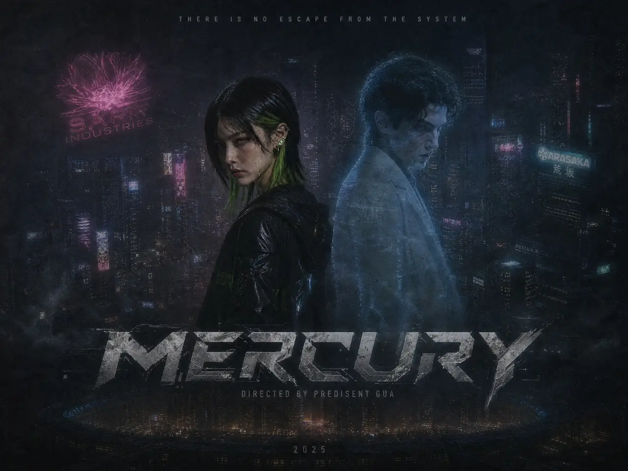 自制AI电影【MERCURY赛博永生】