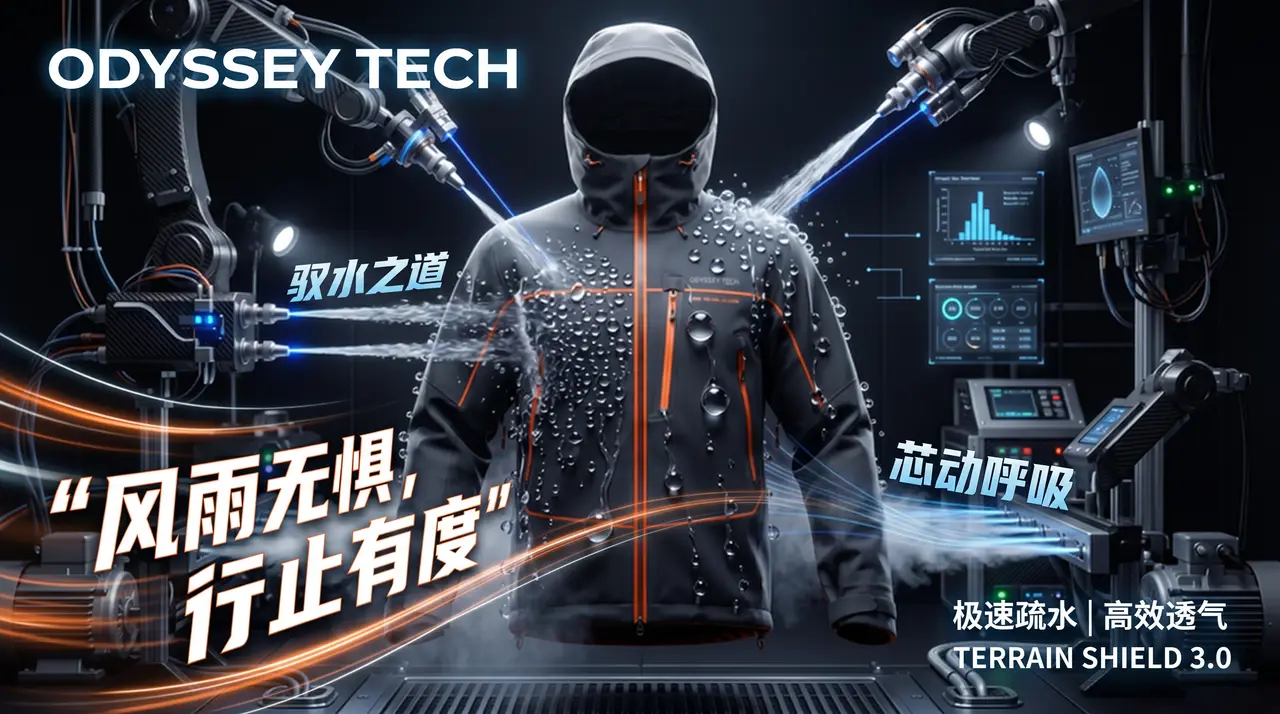 冲锋衣产品电商展示TVC广告
