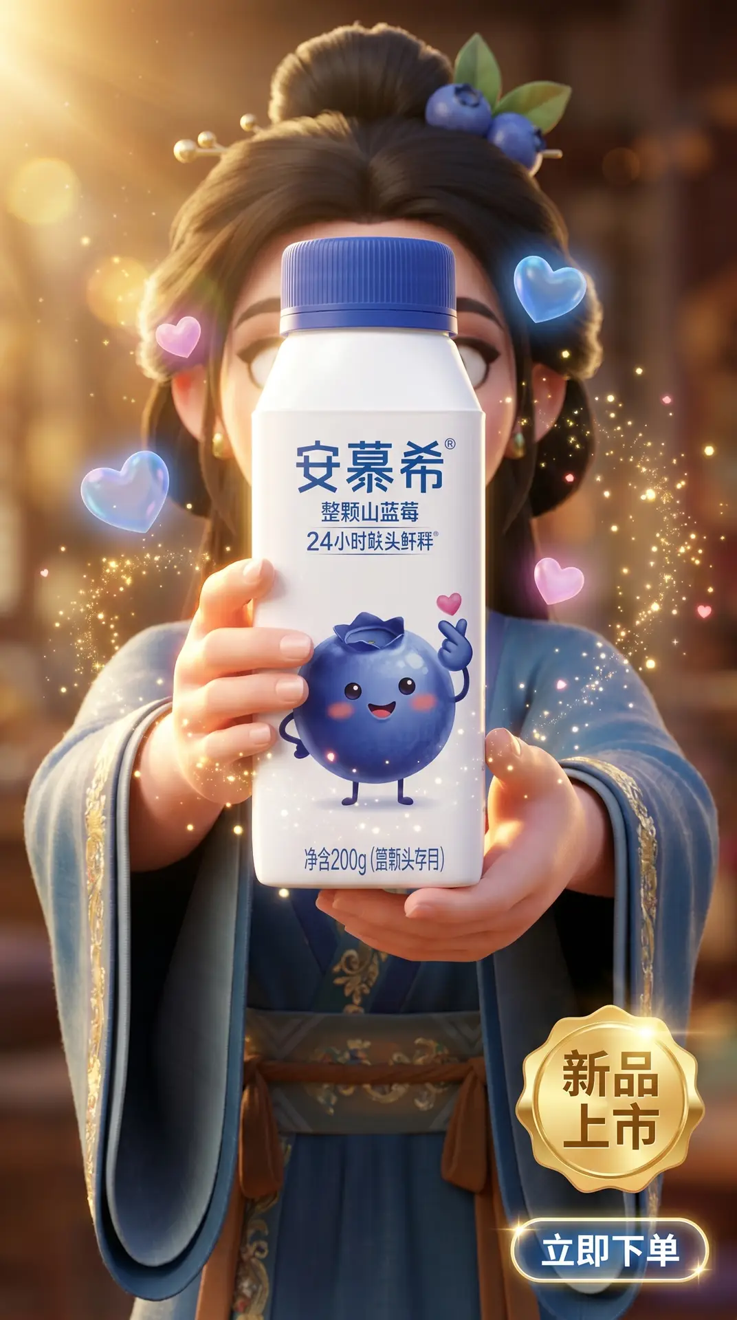 安慕希蓝莓酸奶|8