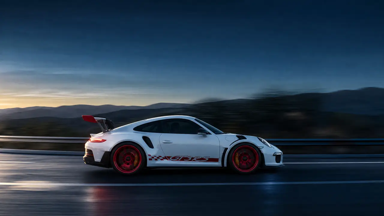 4K Porsche 991 GT3 RS 汽车广告片视觉｜图片节点 8 - 副本