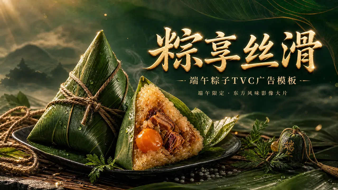 《粽享丝滑》端午粽子食礼TVC广告片