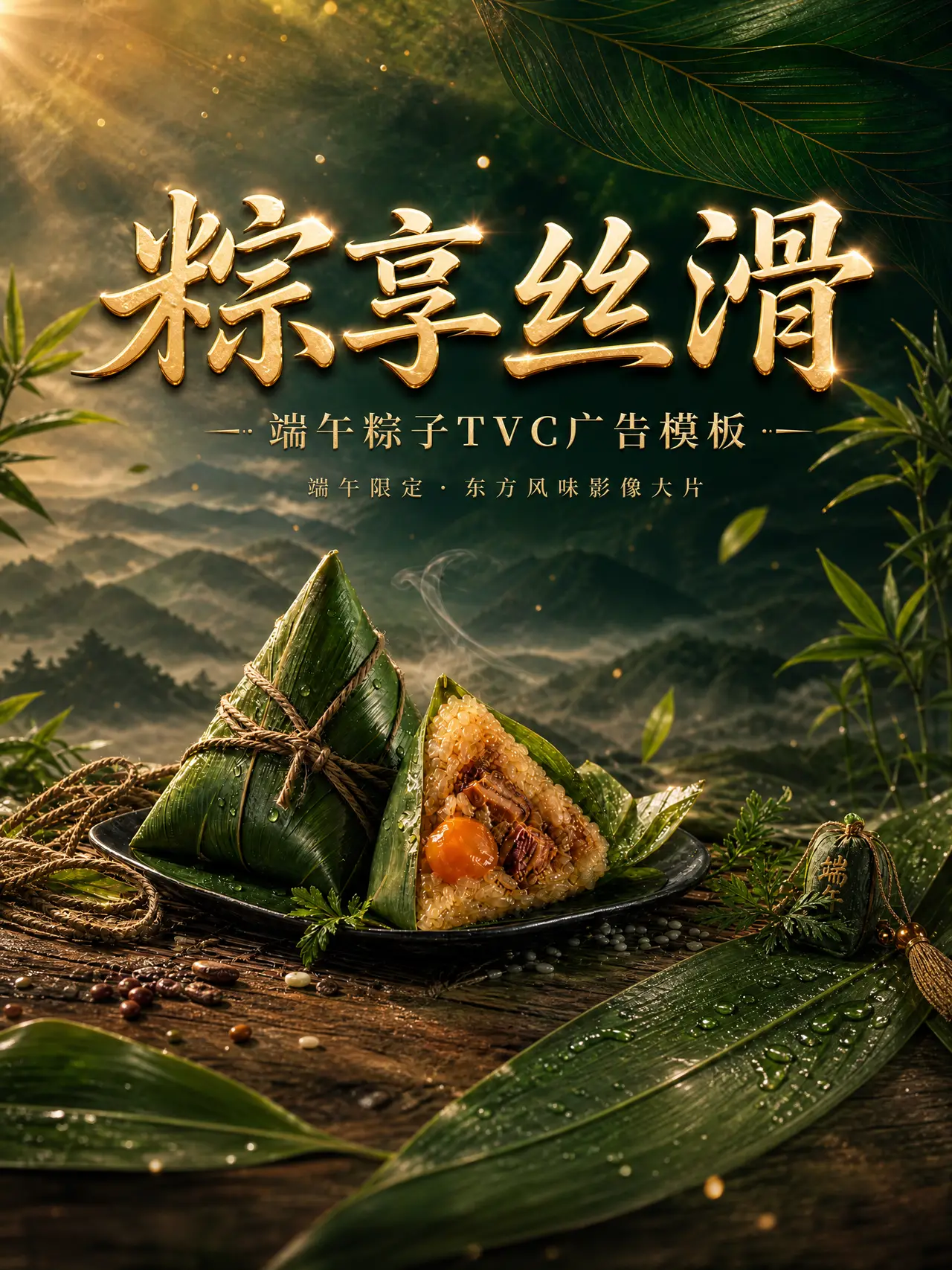 《粽享丝滑》端午粽子食礼TVC广告片|3:4