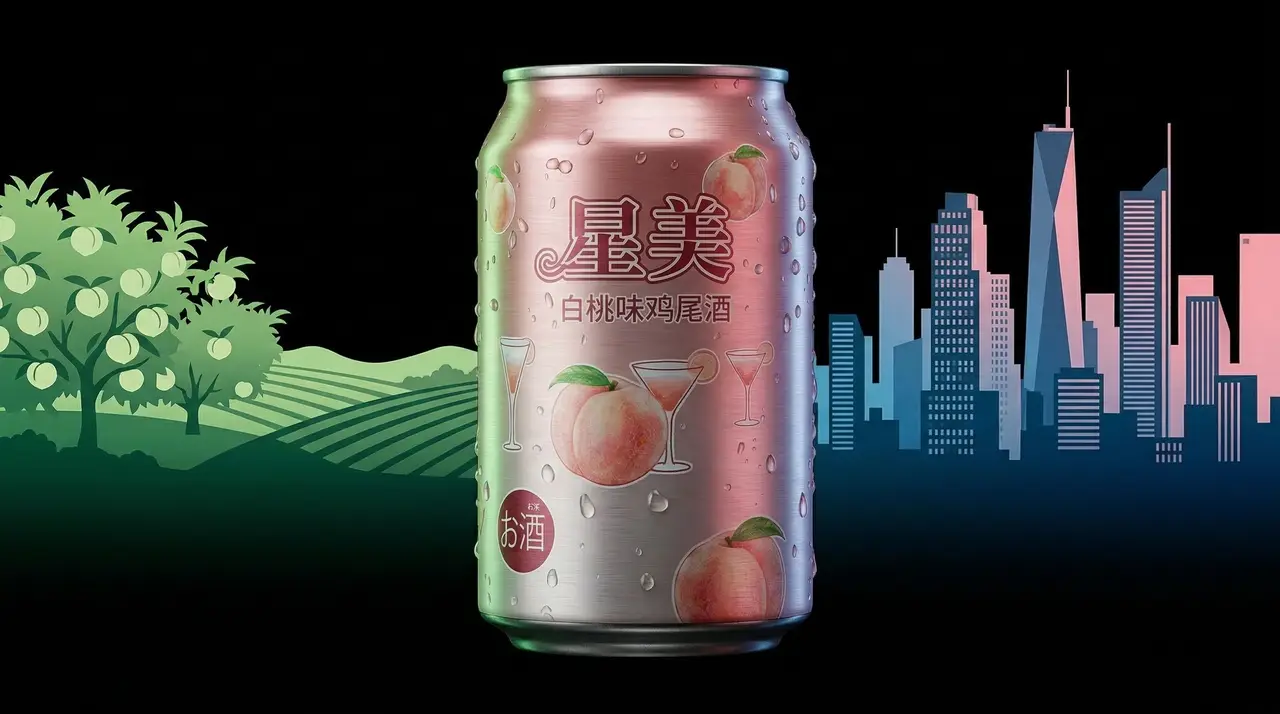 白桃鸡尾酒广告｜图片节点 17