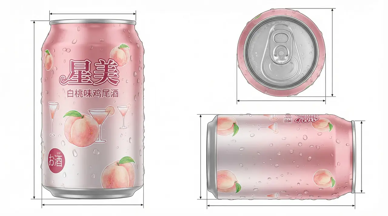 白桃鸡尾酒广告｜图片节点 7