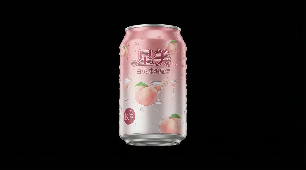 白桃鸡尾酒广告｜图片节点 5