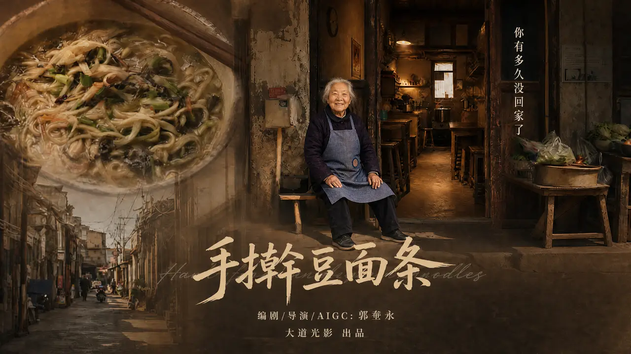 《手擀豆面条》