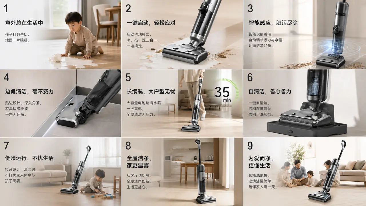 快速生成家电智能洗地机TVC｜图片节点 3 - 副本