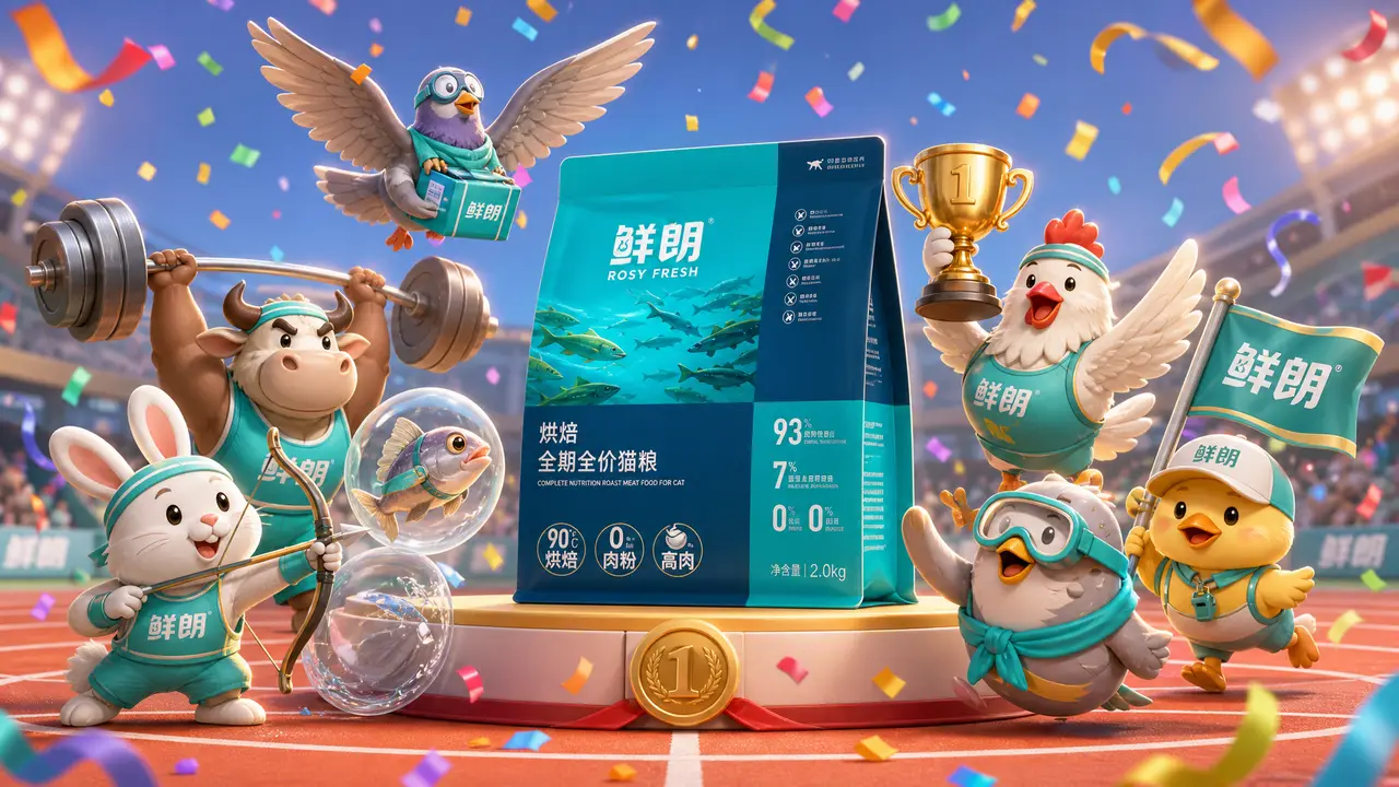 《好鲜 好鲜运动会》一键短片品牌猫粮工作流