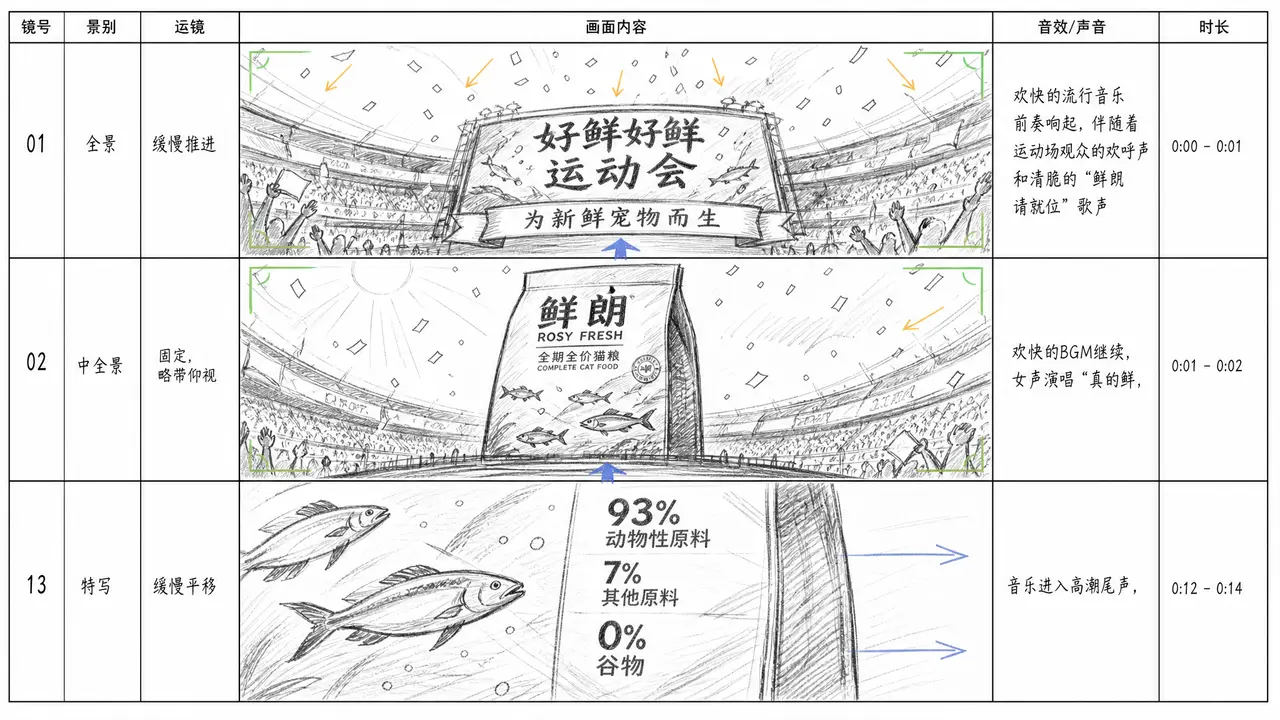 《好鲜 好鲜运动会》一键短片品牌猫粮工作流｜图片节点 12