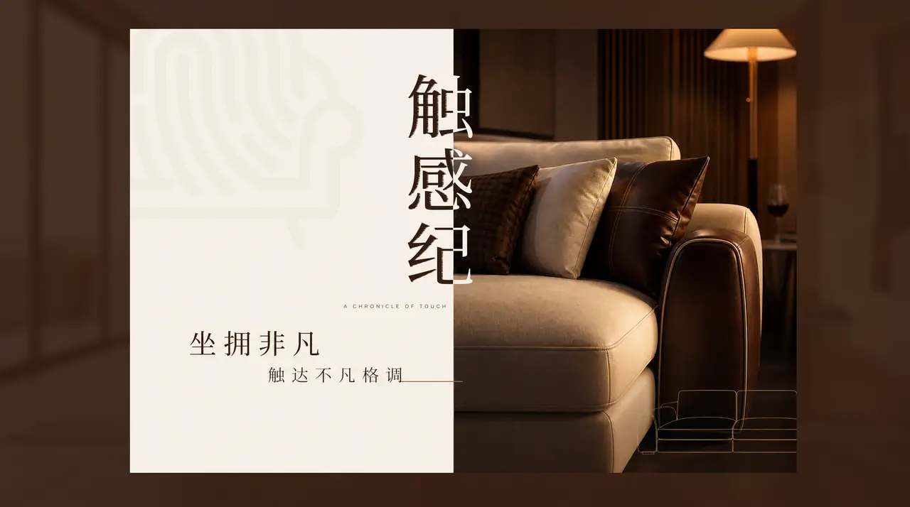 意大利轻奢沙发宣传广告