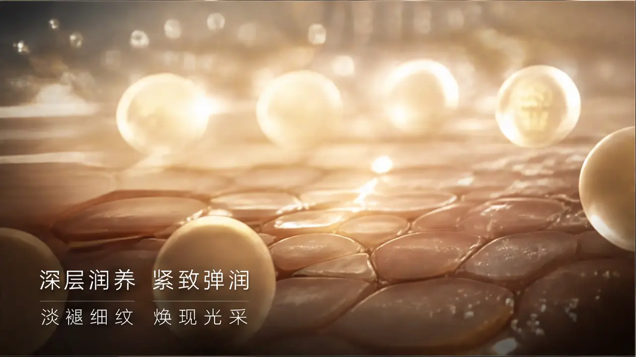 护肤品面霜tvc广告演示视频|宫格分镜 2-1