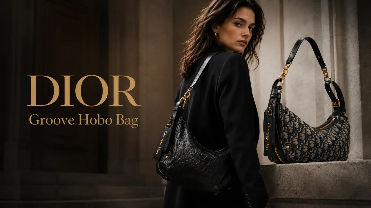 《暗金漫游|DIOR Groove Hobo Bag》