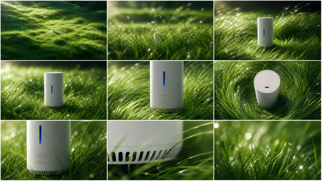 科技生态美学|全品类通用模板|加湿器TVC广告|全能视觉分镜模板V2