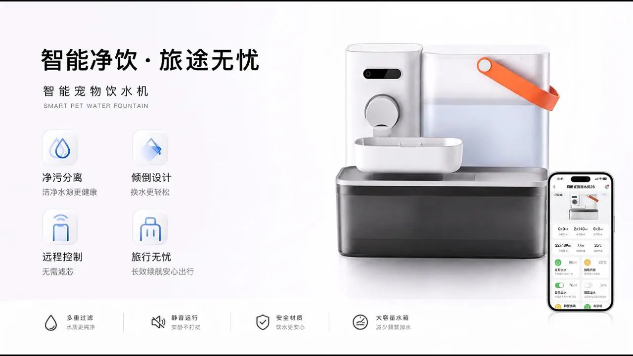 净污分离智能宠物饮水机