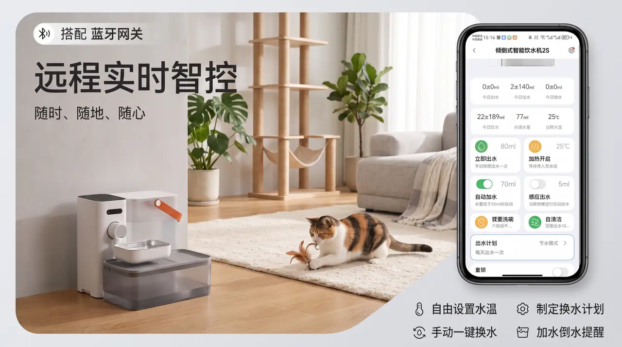 净污分离智能宠物饮水机｜图片节点 29