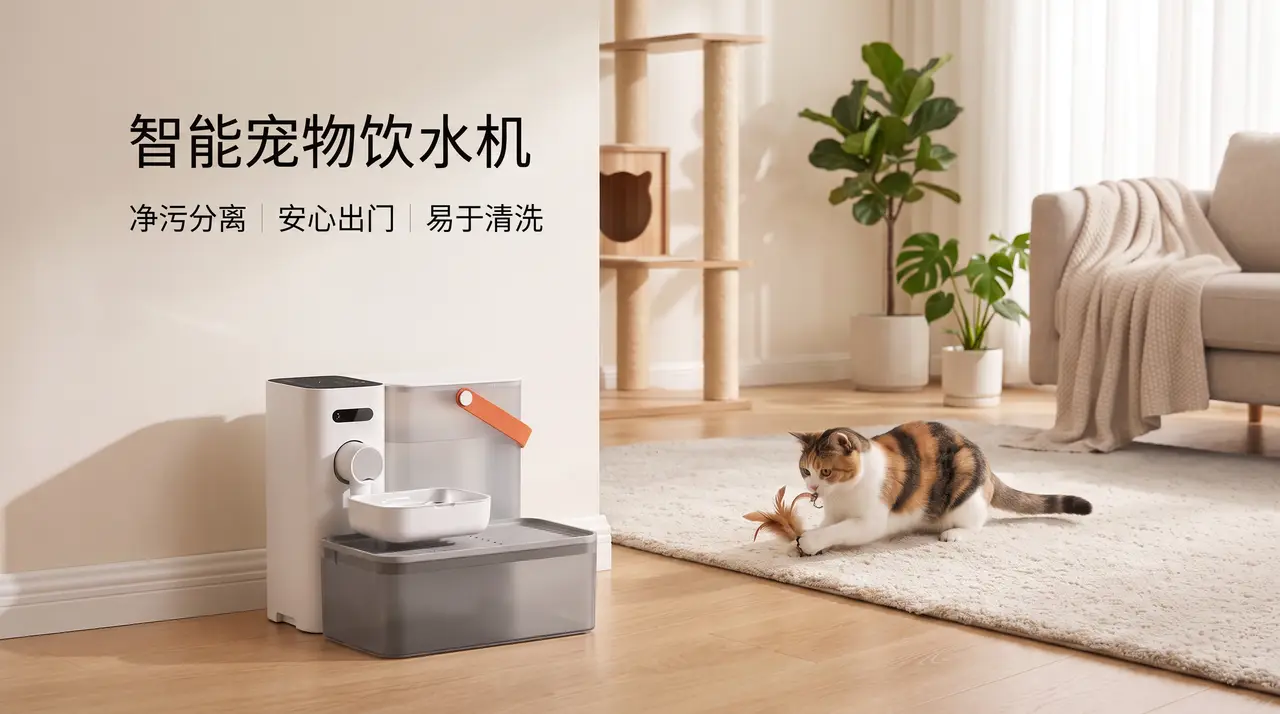 净污分离智能宠物饮水机｜图片节点 21