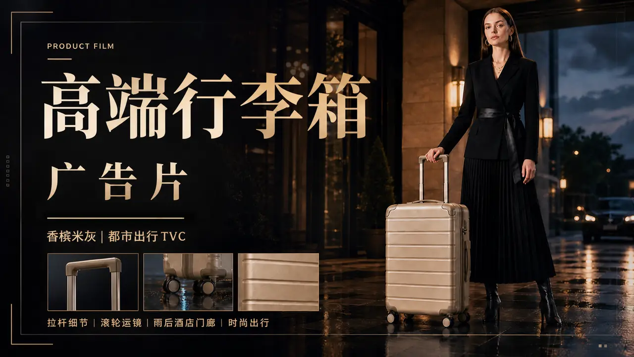 高端行李箱广告片丨时尚出行TVC