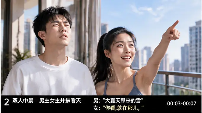 搞笑洗发水TVC广告｜宫格分镜 1-2