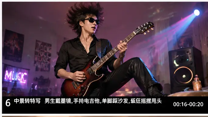 搞笑洗发水TVC广告｜宫格分镜 2-3