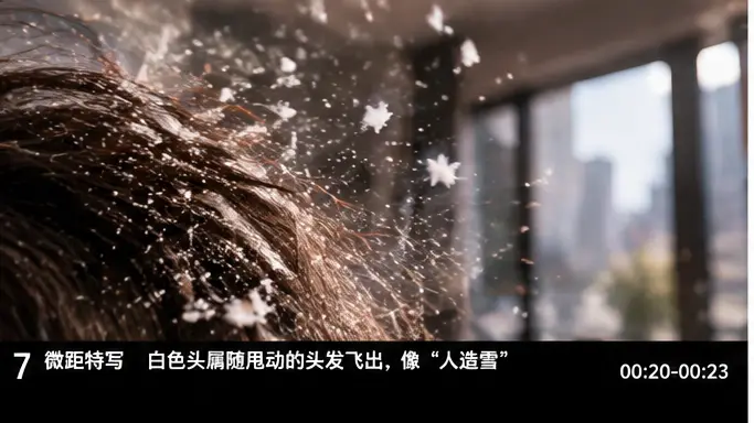 搞笑洗发水TVC广告｜宫格分镜 3-1