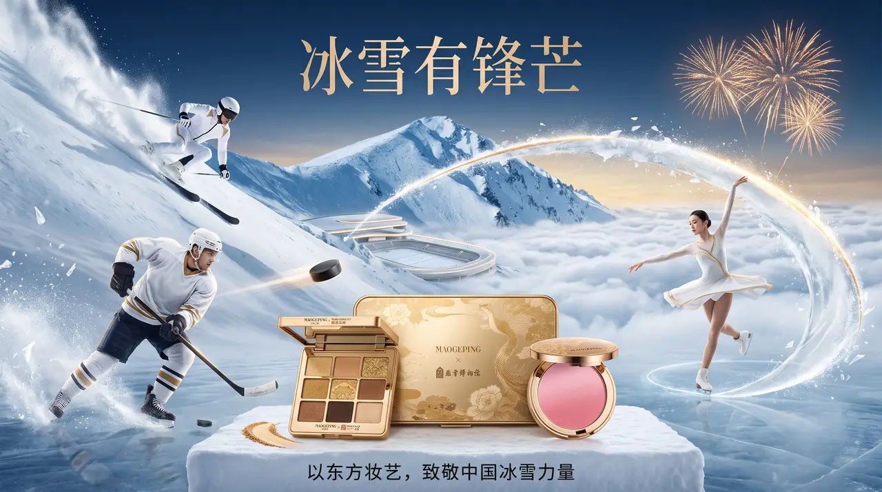 美妆产品冰雪TVC广告｜图片节点 3