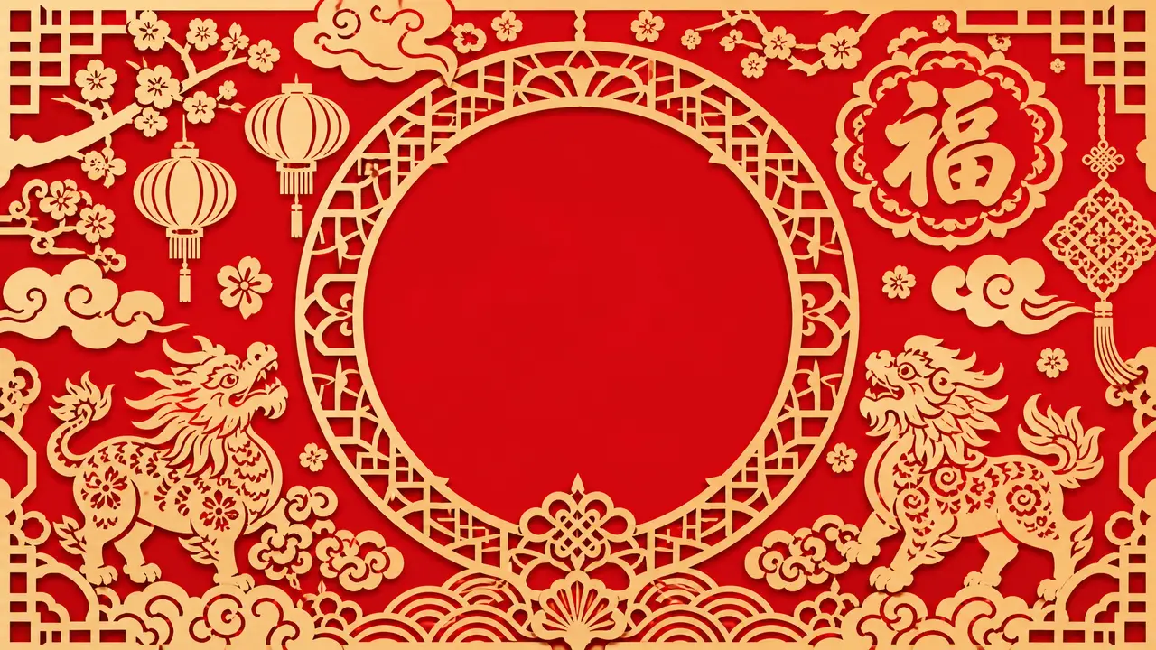 旺仔牛奶|锚点|全片新年剪纸风视觉基调