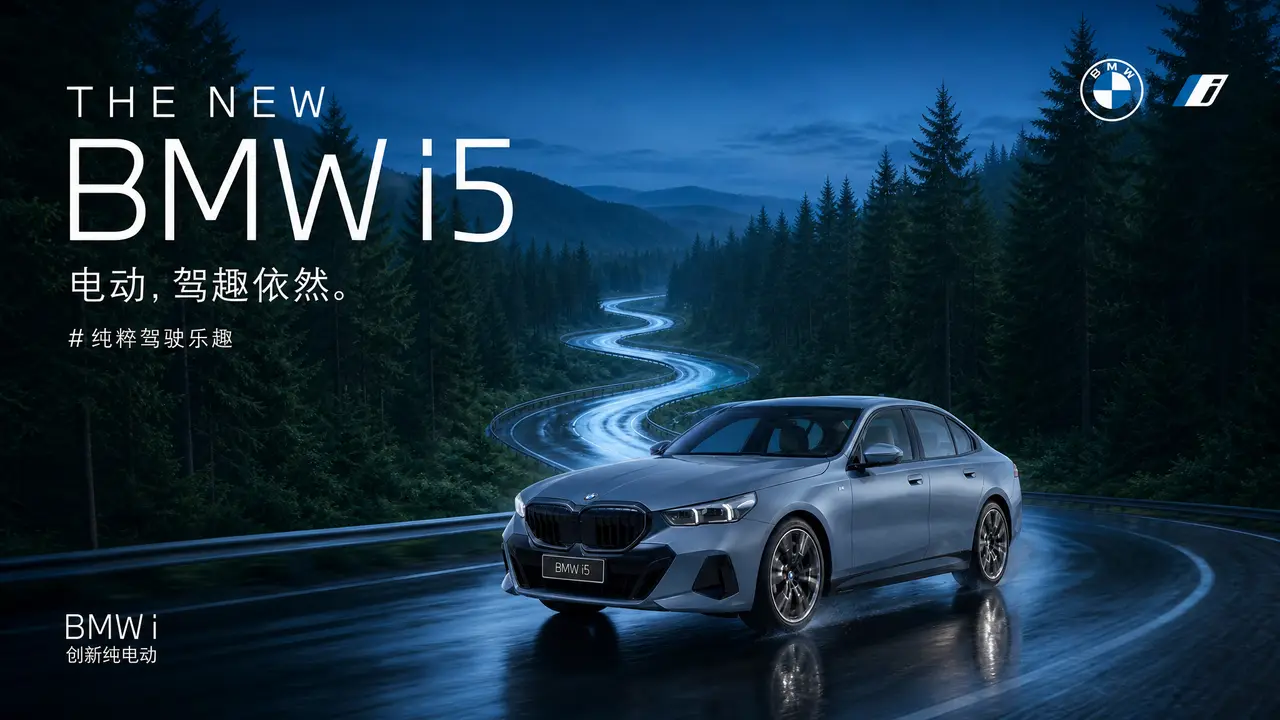 BMW i5汽车情绪旅行短片