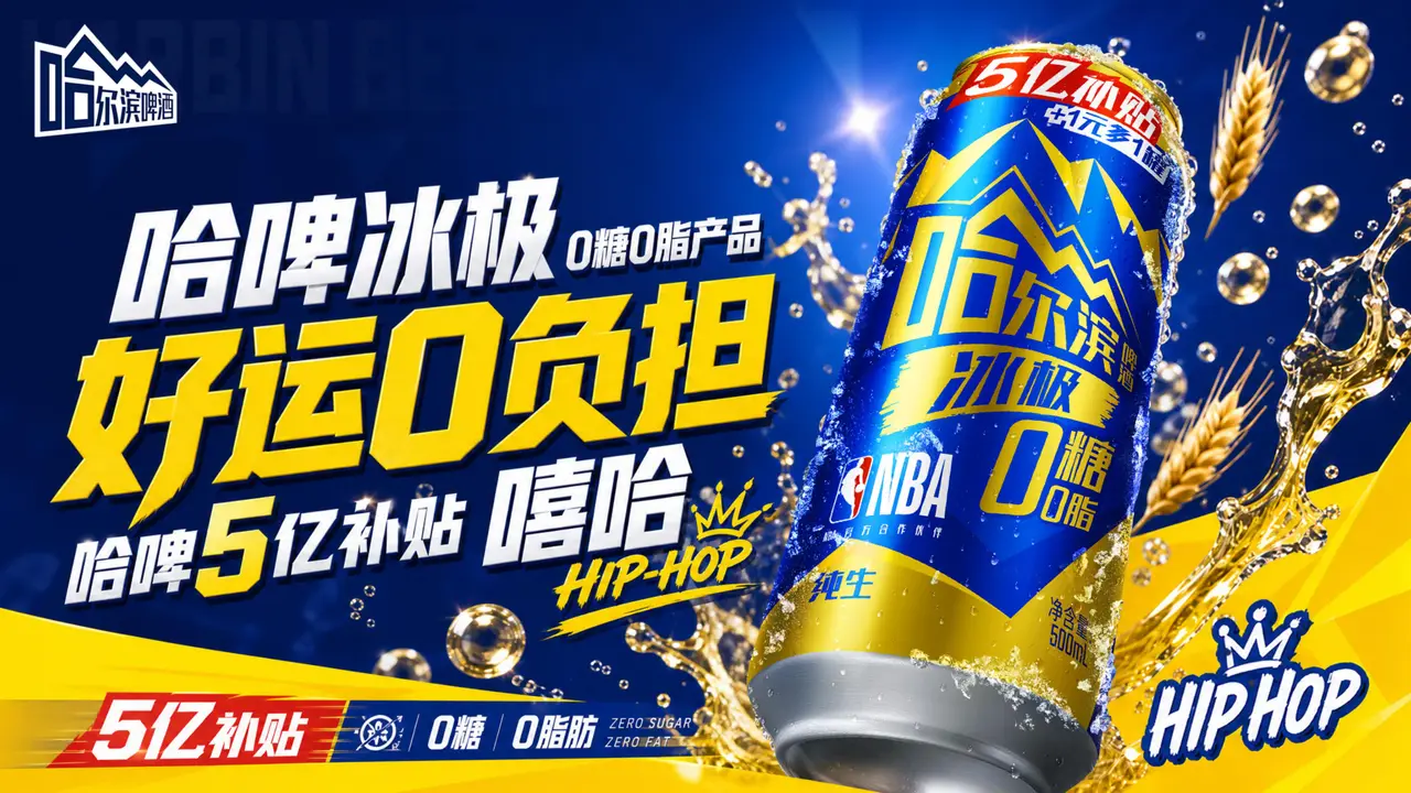 哈尔滨啤酒-好运0负担