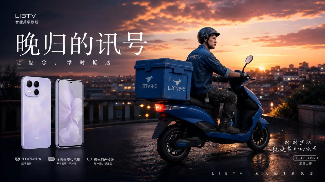《晚归的讯号》手机广告温情TVC视频
