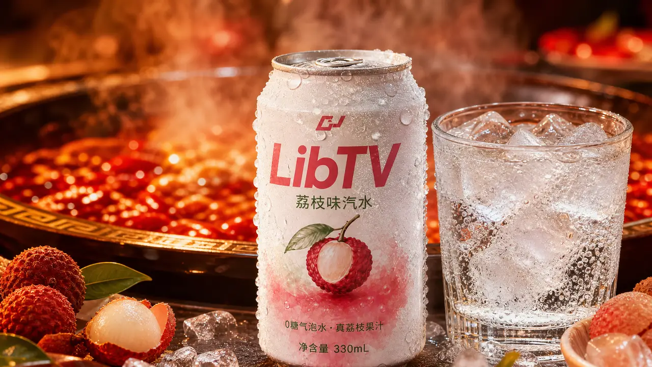 荔枝味汽水广告｜图片节点 10