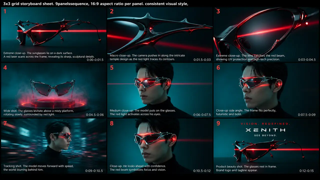 轻奢眼镜产品TVC｜图片节点 3