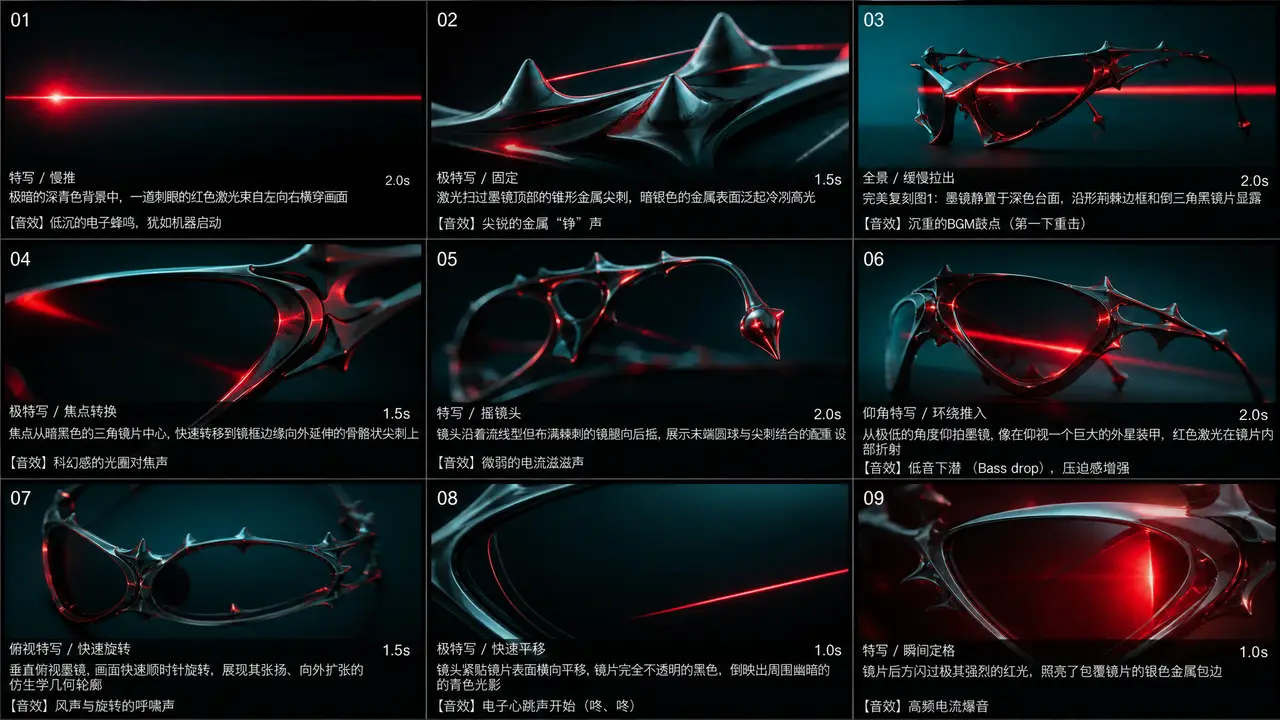 轻奢眼镜产品TVC｜图片节点 10